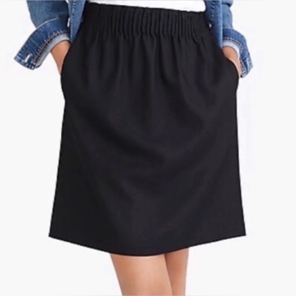 J Crew Paperbag Black Women's Skirt